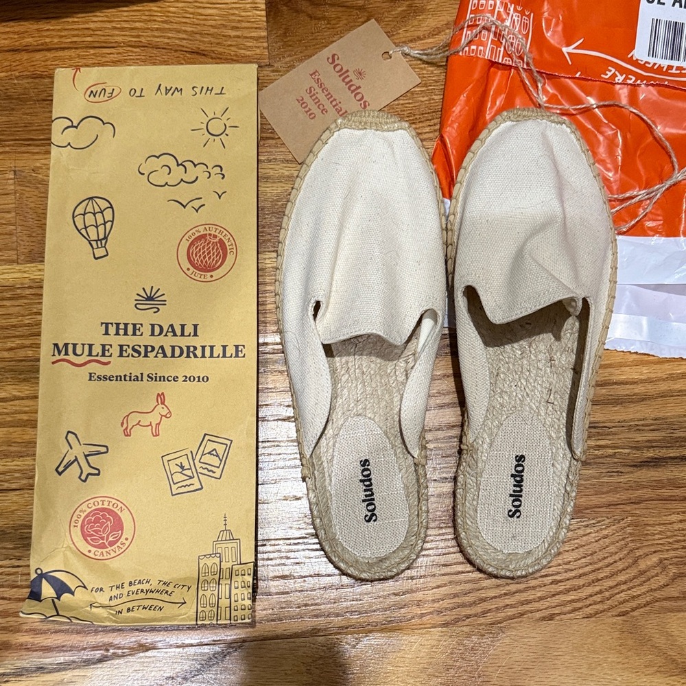 Soludos Dali Mule Espadrille in Beige
